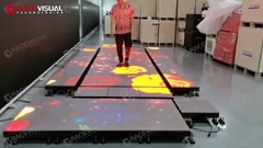 क्रिएटिव एलईडी इंटरएक्टिव डांस फ्लोर #leddancefloor #leddisplay #interactive