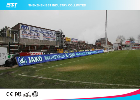 P10 SMD 3535 पूर्ण रंग स्टेडियम एलईडी स्क्रीन, एलईडी परिधि विज्ञापन बोर्ड फुटबॉल