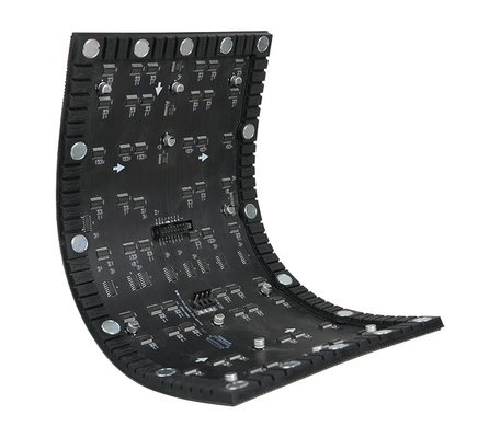 इनडोर/आउटडोर लचीला एलईडी डिस्प्ले P2mm 240mm X120mm 3840hz रिफ्रेश दर