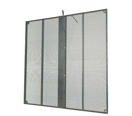 P3.97.8 पारदर्शी एलईडी डिस्प्ले 5500nits, 3840Hz, 500×1000mm पैनल इनडोर और आउटडोर इंस्टॉलेशन के लिए