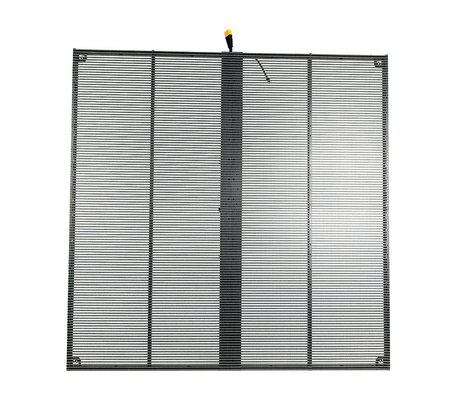 P3.97.8 पारदर्शी एलईडी डिस्प्ले 5500nits, 3840Hz, 500×1000mm पैनल इनडोर और आउटडोर इंस्टॉलेशन के लिए