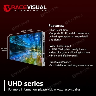 UHD सीरीज एलईडी डिस्प्ले – 7680Hz अल्ट्रा-हाई रिफ्रेश रेट, फाइन पिक्सेल पिच, प्रीमियम अनुप्रयोगों के लिए नेटिव 2K/4K/8K सपोर्ट