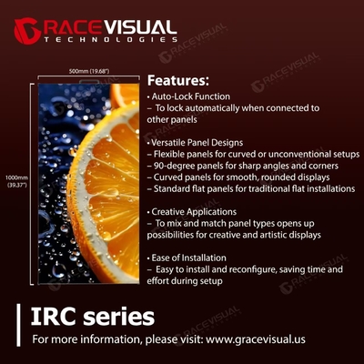 हाई-एंड इनडोर एलईडी डिस्प्ले ∙ IRC सीरीज़ ∙ 3rd Gen Upgrade with A8s Plus, अल्ट्रा-स्लिम, ऊर्जा-कुशल, बहुमुखी स्थापना और आश्चर्यजनक दृश्य